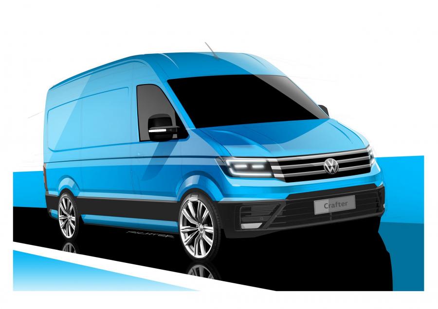 Эскиз Volkswagen Crafter High Roof Van 2016 года  (фото 37 из 49)